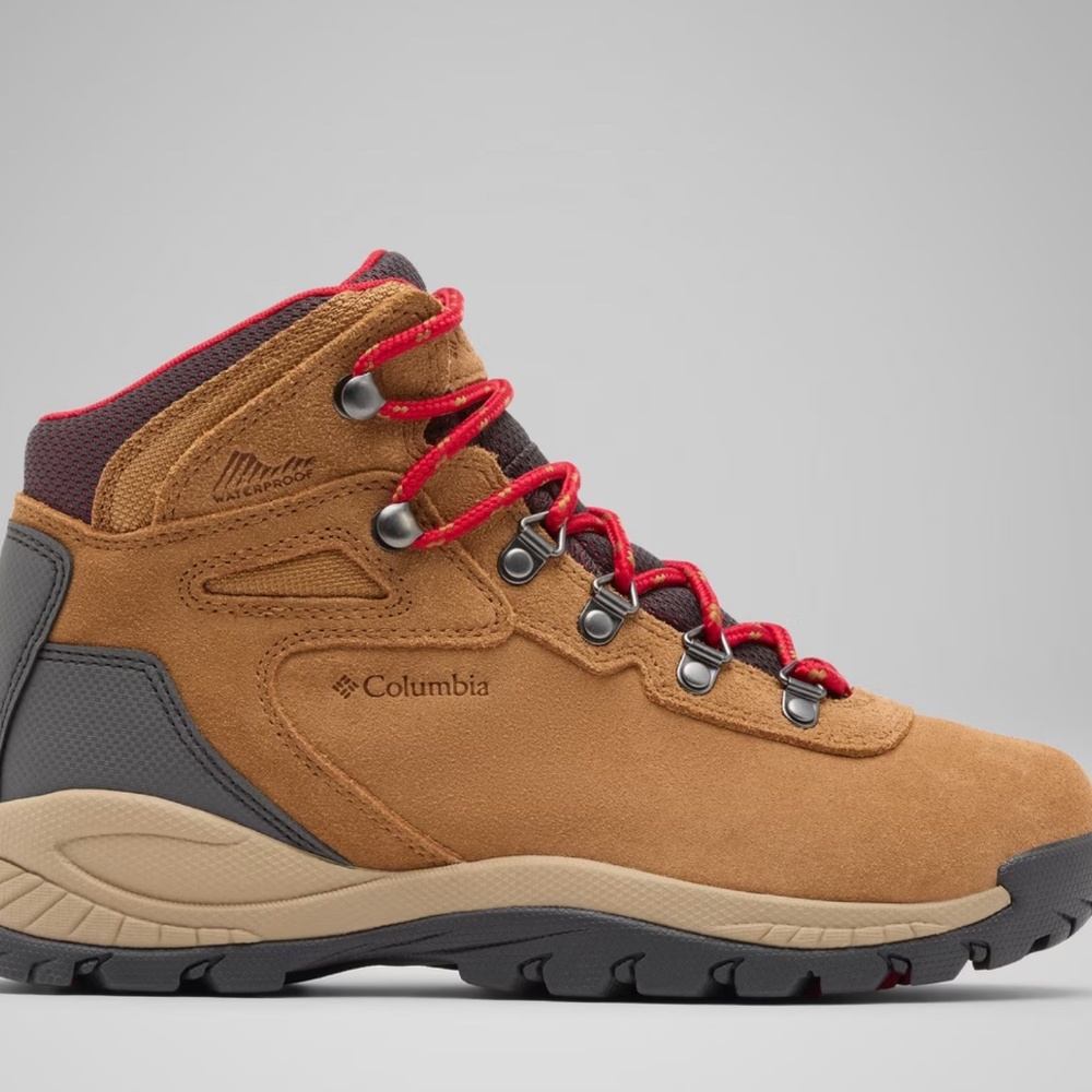 Columbia Tan and Red Outdoor Boots